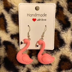 FLAMINGO HANDMADE EARRINGS 🦩